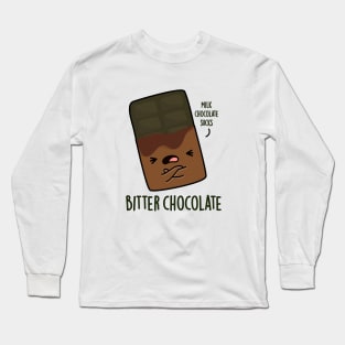 Bitter Chocolate Cute Candy Pun Long Sleeve T-Shirt